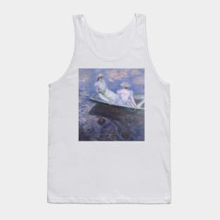 On the Boat by Claude Monet Tank Top